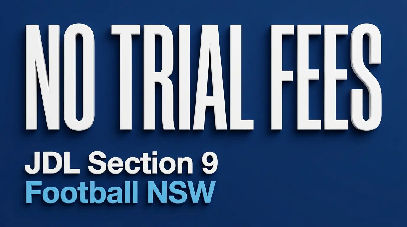 Football NSW JDL trial fees not permitted notice with two parent response steps.