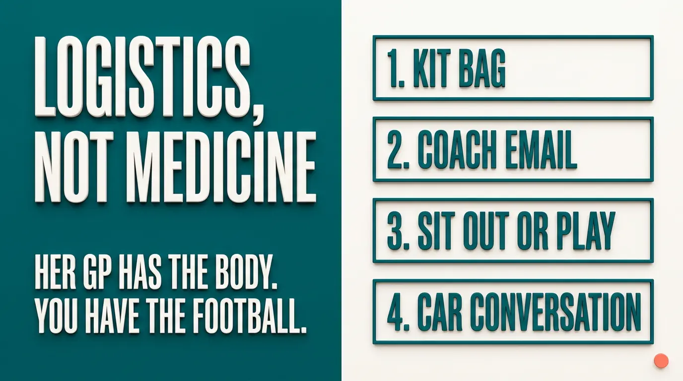 Your daughter is getting her period: football-specific things to plan for.