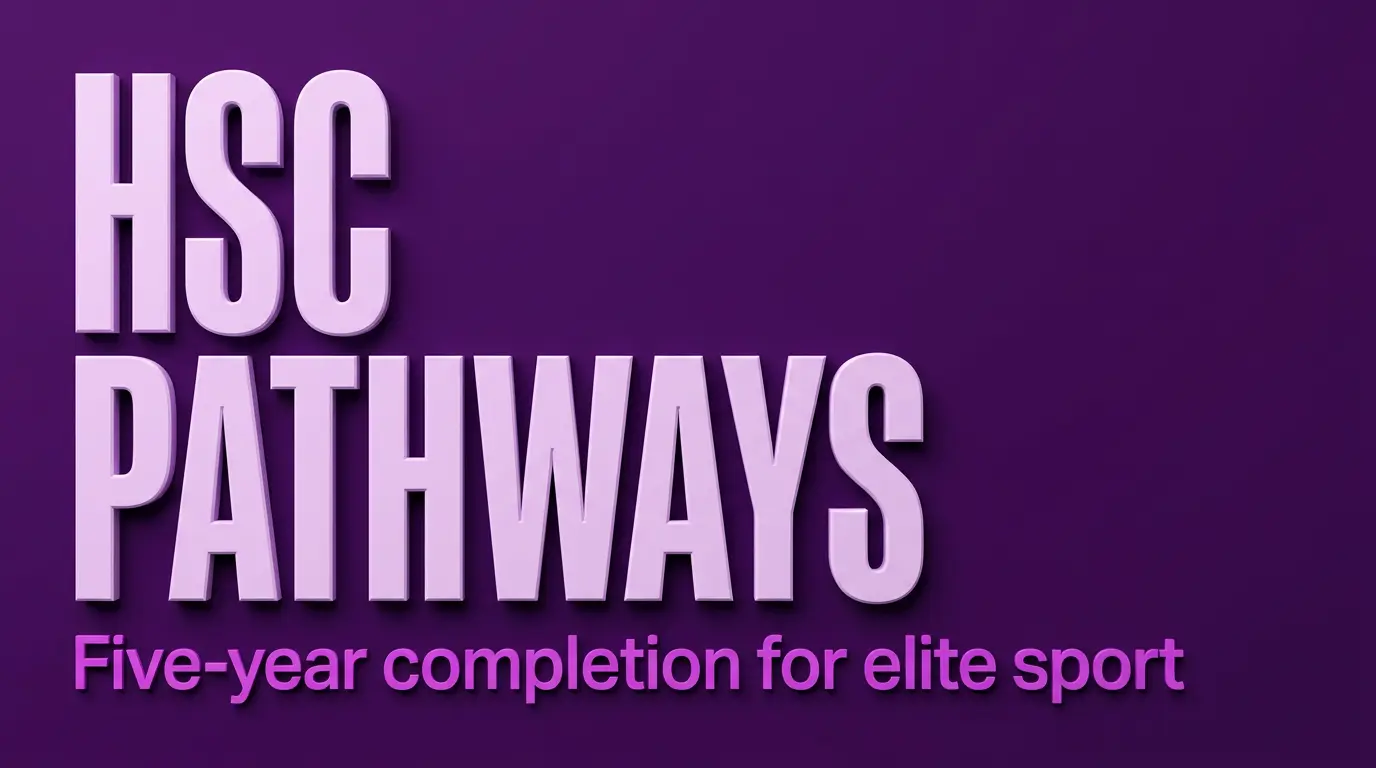 NESA HSC pattern of study and HSC Pathways framework for elite sport students.